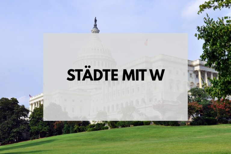Städte mit W
